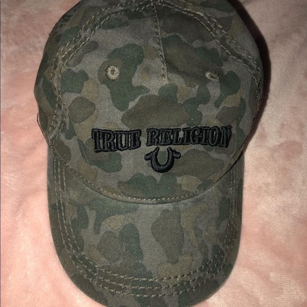 true religion boys camouflage hat
